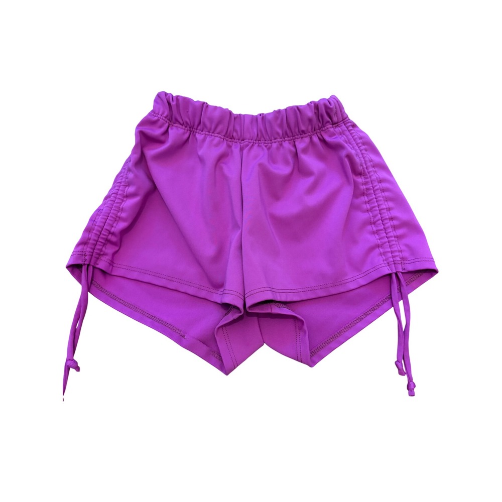 Five Dancewear Purple Cinched Side Athletic Shorts Kids Youth Large YL Dance